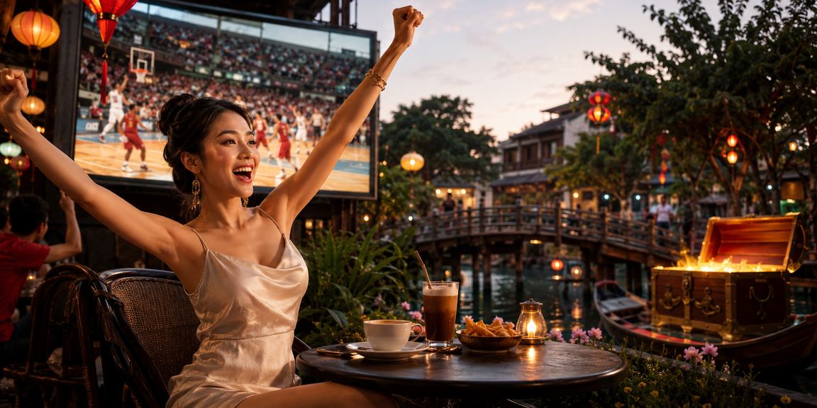 Người chơi cá cược bóng rổ tại quán cà phê Hà Nội